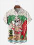 Men's Christmas Funny Graphic Short Sleeve Hawaiian Shirt